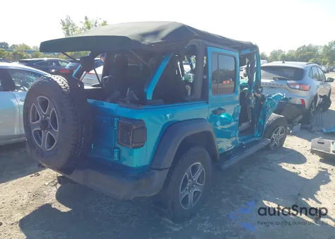 2019 Jeep Wrangler Unlimited Sport S 4X4 z USA, uszkodzony, nr VIN 1C4HJXDG6KW598854